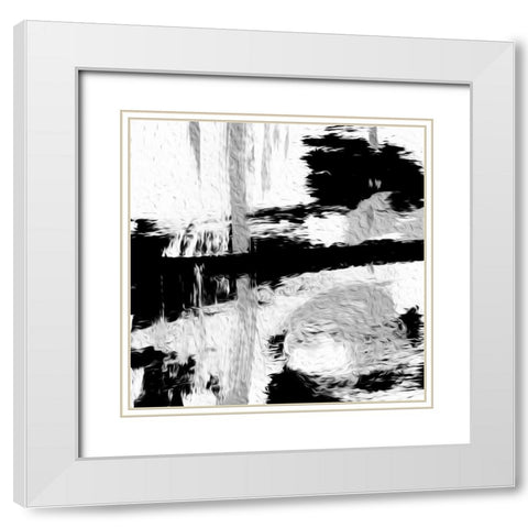 Cross Yourself White Modern Wood Framed Art Print with Double Matting by OnRei