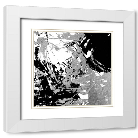 Traffic White Modern Wood Framed Art Print with Double Matting by OnRei