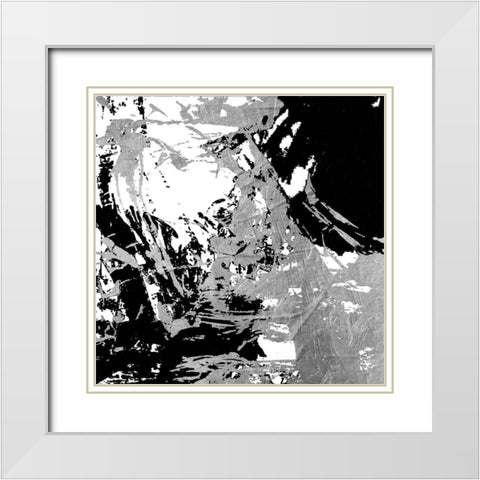 Traffic White Modern Wood Framed Art Print with Double Matting by OnRei