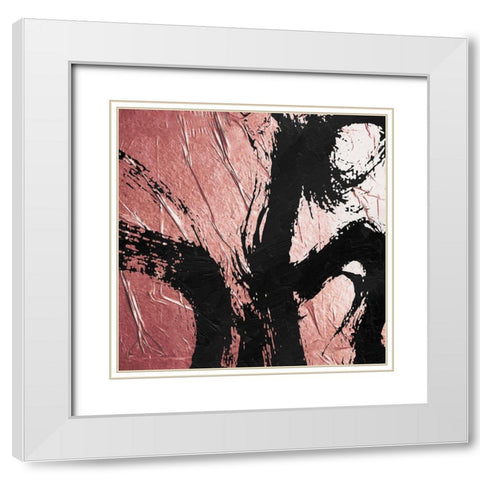 Lift White Modern Wood Framed Art Print with Double Matting by OnRei