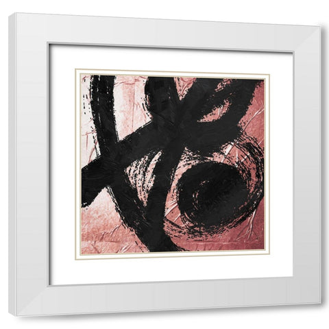 Let Go White Modern Wood Framed Art Print with Double Matting by OnRei