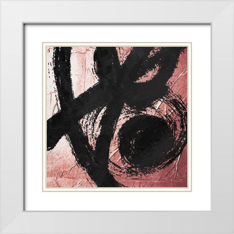 Let Go White Modern Wood Framed Art Print with Double Matting by OnRei