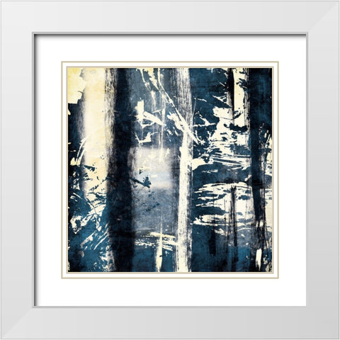 Decide White Modern Wood Framed Art Print with Double Matting by OnRei