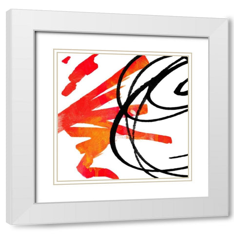 Let It Pass White Modern Wood Framed Art Print with Double Matting by OnRei