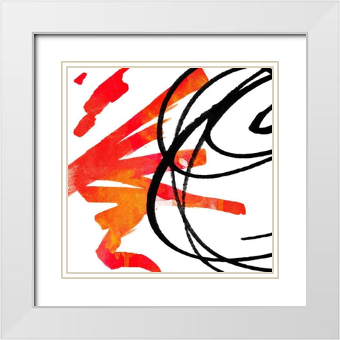 Let It Pass White Modern Wood Framed Art Print with Double Matting by OnRei