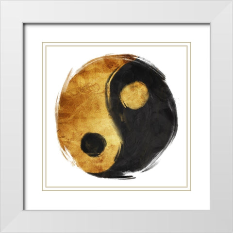 Perfect Together White Modern Wood Framed Art Print with Double Matting by OnRei