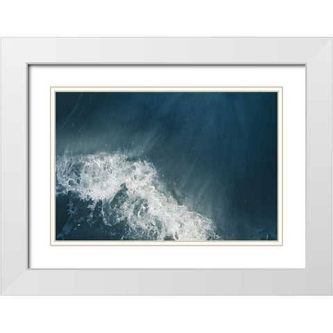 Extra Sea Foam White Modern Wood Framed Art Print with Double Matting by Orlando