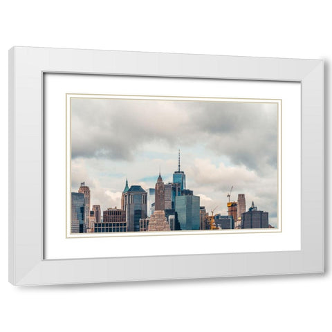Mecca 1 White Modern Wood Framed Art Print with Double Matting by Orlando