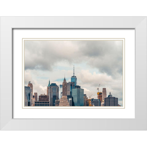 Mecca 1 White Modern Wood Framed Art Print with Double Matting by Orlando