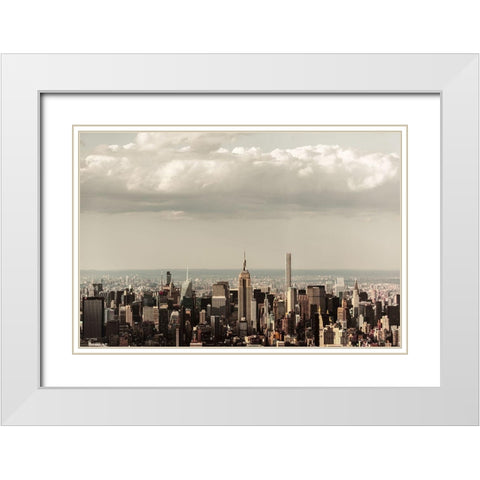 Mecca 2 White Modern Wood Framed Art Print with Double Matting by Orlando