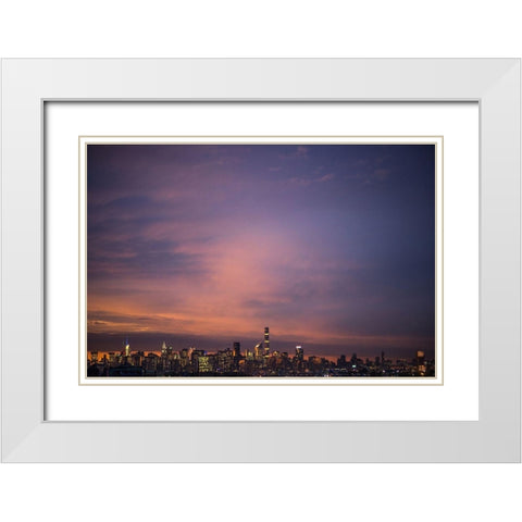 Hello There White Modern Wood Framed Art Print with Double Matting by Orlando