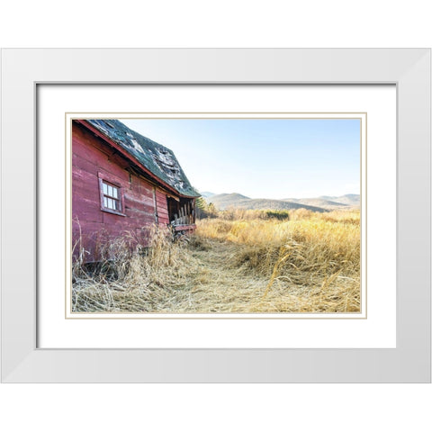 A Little Heaven White Modern Wood Framed Art Print with Double Matting by Orlando