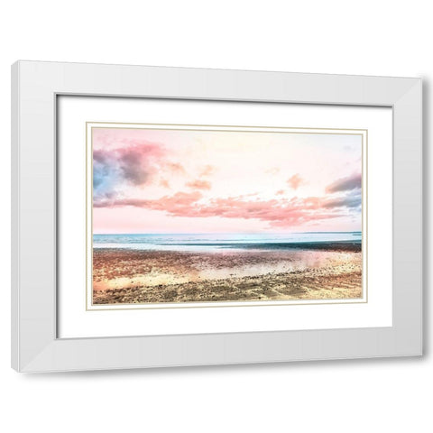 Morning Tide White Modern Wood Framed Art Print with Double Matting by Orlando