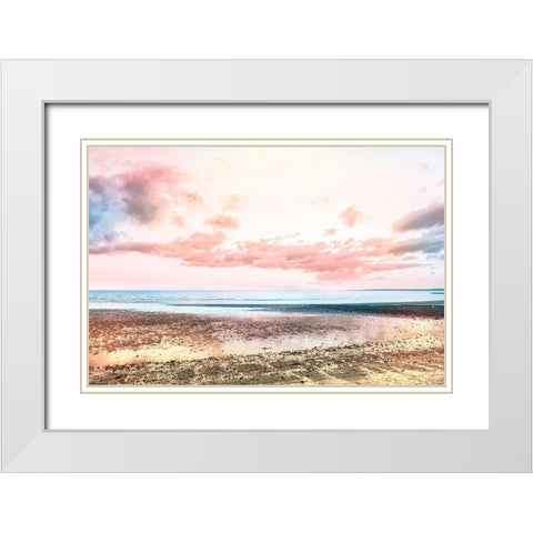 Morning Tide White Modern Wood Framed Art Print with Double Matting by Orlando