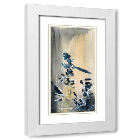 Movement Twist 1 White Modern Wood Framed Art Print with Double Matting by Pearson, Debbie