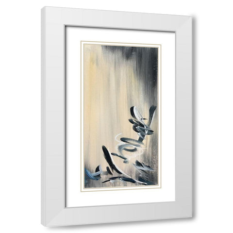 Movement Twist 2 White Modern Wood Framed Art Print with Double Matting by Pearson, Debbie