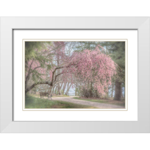 Merciful Integrity White Modern Wood Framed Art Print with Double Matting by DeLuca, Pat