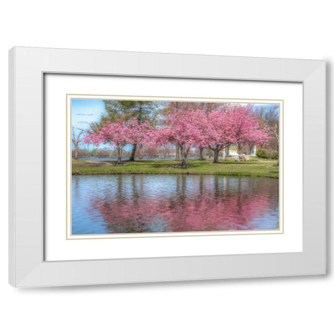 Infatuation Of Belief White Modern Wood Framed Art Print with Double Matting by DeLuca, Pat