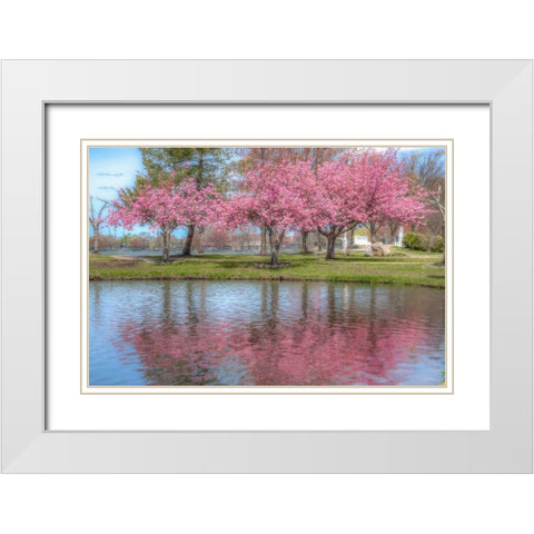 Infatuation Of Belief White Modern Wood Framed Art Print with Double Matting by DeLuca, Pat