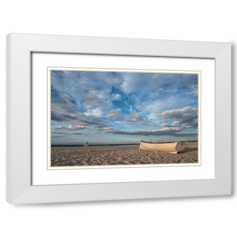 Directions Of Bravery White Modern Wood Framed Art Print with Double Matting by DeLuca, Pat