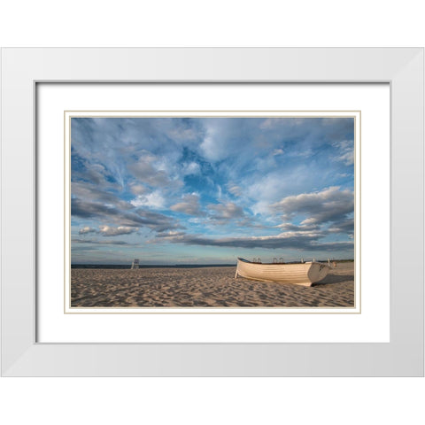 Directions Of Bravery White Modern Wood Framed Art Print with Double Matting by DeLuca, Pat