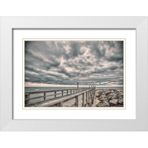 Compassion Of Sensitivity White Modern Wood Framed Art Print with Double Matting by DeLuca, Pat
