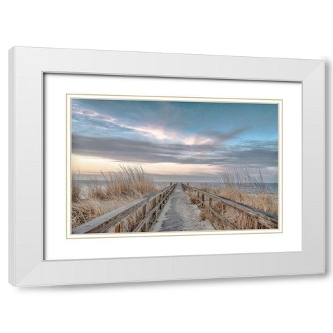 Dramatic Entrance White Modern Wood Framed Art Print with Double Matting by DeLuca, Pat