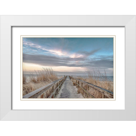 Dramatic Entrance White Modern Wood Framed Art Print with Double Matting by DeLuca, Pat
