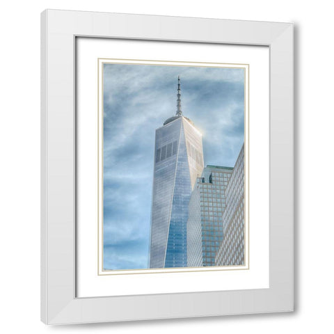 Bright Knowledge White Modern Wood Framed Art Print with Double Matting by DeLuca, Pat
