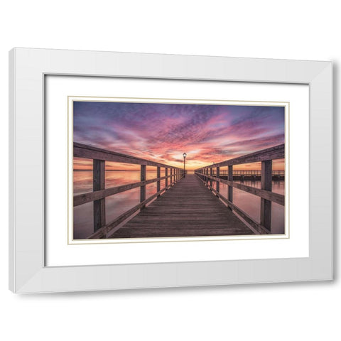 Attractive Service 1 White Modern Wood Framed Art Print with Double Matting by DeLuca, Pat