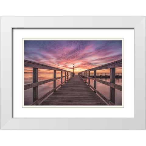 Attractive Service 1 White Modern Wood Framed Art Print with Double Matting by DeLuca, Pat