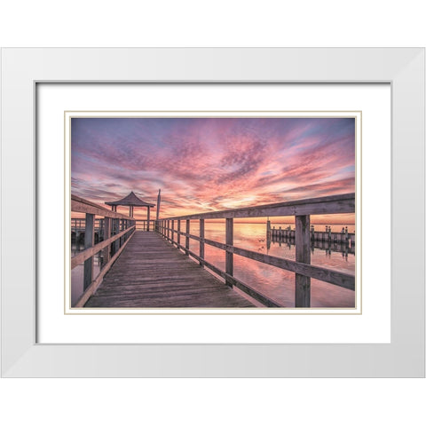 Attractive Service 2 White Modern Wood Framed Art Print with Double Matting by DeLuca, Pat
