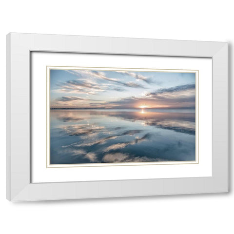 Fronts Of Spirits White Modern Wood Framed Art Print with Double Matting by DeLuca, Pat