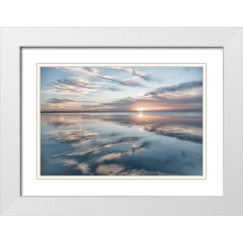 Fronts Of Spirits White Modern Wood Framed Art Print with Double Matting by DeLuca, Pat
