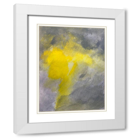 Clouded Sunshine 1 White Modern Wood Framed Art Print with Double Matting by Spina, Phyllis