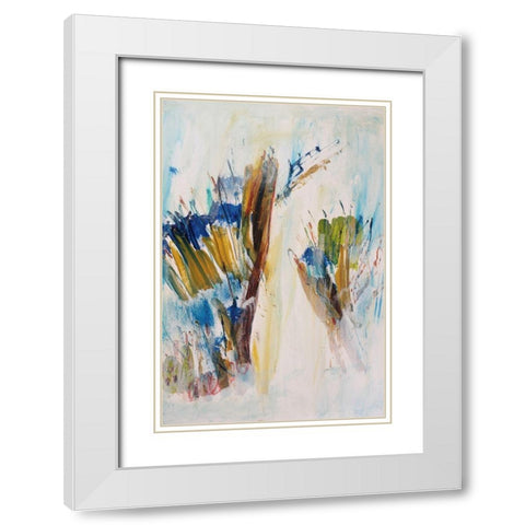 False Insight 1 White Modern Wood Framed Art Print with Double Matting by Spina, Phyllis