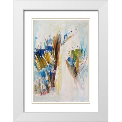 False Insight 1 White Modern Wood Framed Art Print with Double Matting by Spina, Phyllis