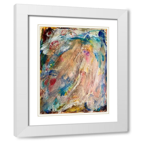 Drastic Movements White Modern Wood Framed Art Print with Double Matting by Spina, Phyllis