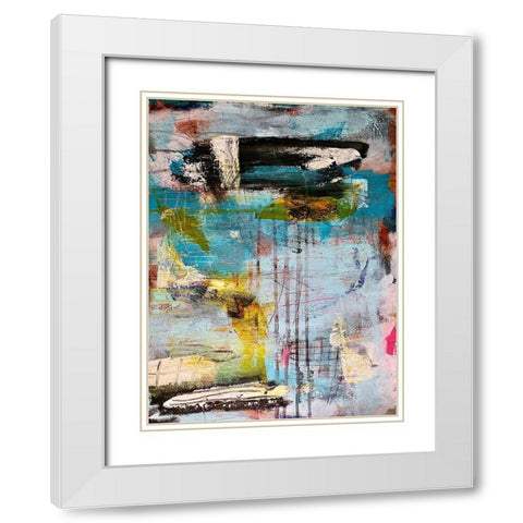 Intuitive Purity White Modern Wood Framed Art Print with Double Matting by Spina, Phyllis