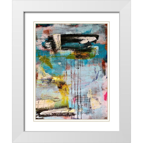 Intuitive Purity White Modern Wood Framed Art Print with Double Matting by Spina, Phyllis