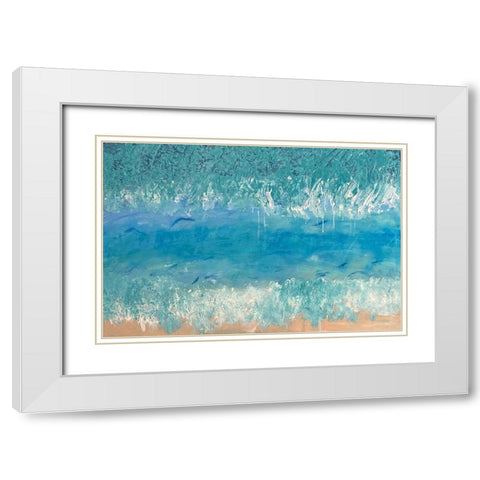 Innocent Perception White Modern Wood Framed Art Print with Double Matting by Spina, Phyllis
