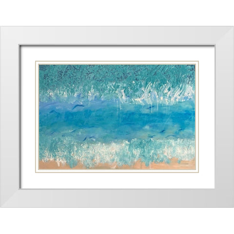 Innocent Perception White Modern Wood Framed Art Print with Double Matting by Spina, Phyllis