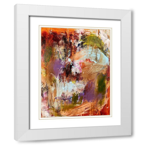Mystery Box White Modern Wood Framed Art Print with Double Matting by Spina, Phyllis