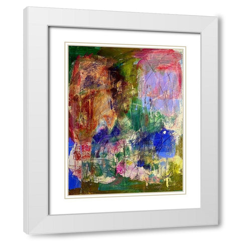 Superior Space White Modern Wood Framed Art Print with Double Matting by Spina, Phyllis