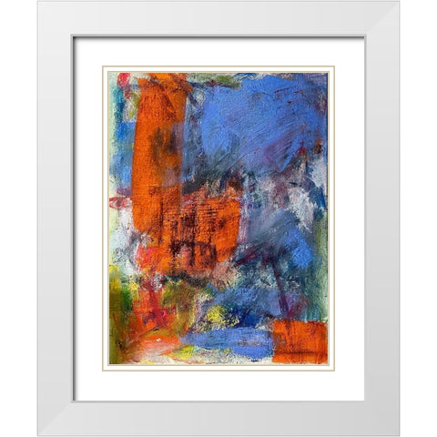 Tree House White Modern Wood Framed Art Print with Double Matting by Spina, Phyllis
