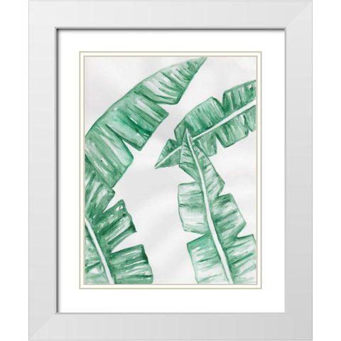 Thru The Foliage 1 White Modern Wood Framed Art Print with Double Matting by Varacek, Pam
