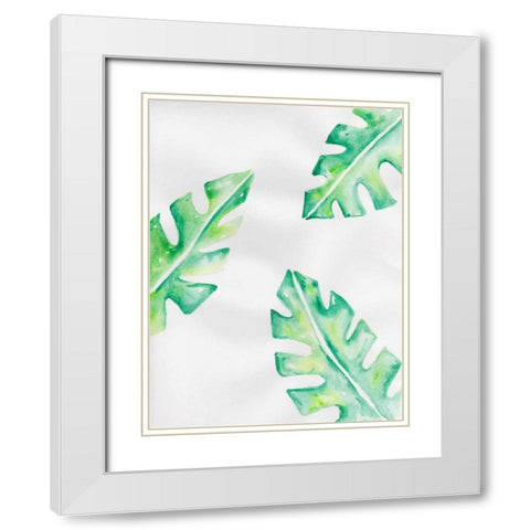 Thru The Foliage 2 White Modern Wood Framed Art Print with Double Matting by Varacek, Pam