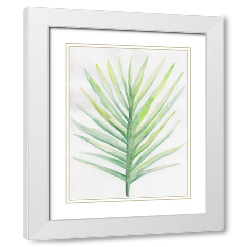 Thru The Foliage 3 White Modern Wood Framed Art Print with Double Matting by Varacek, Pam