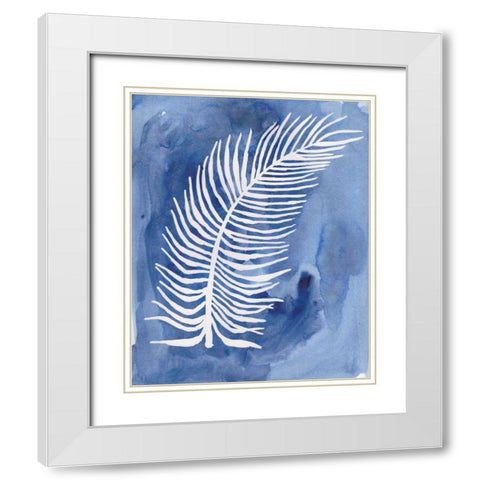 Natural Silhouette C White Modern Wood Framed Art Print with Double Matting by Varacek, Pam