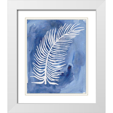 Natural Silhouette C White Modern Wood Framed Art Print with Double Matting by Varacek, Pam